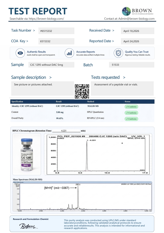 CJC-1295 (W/O DAC) (5mg) - Image 2